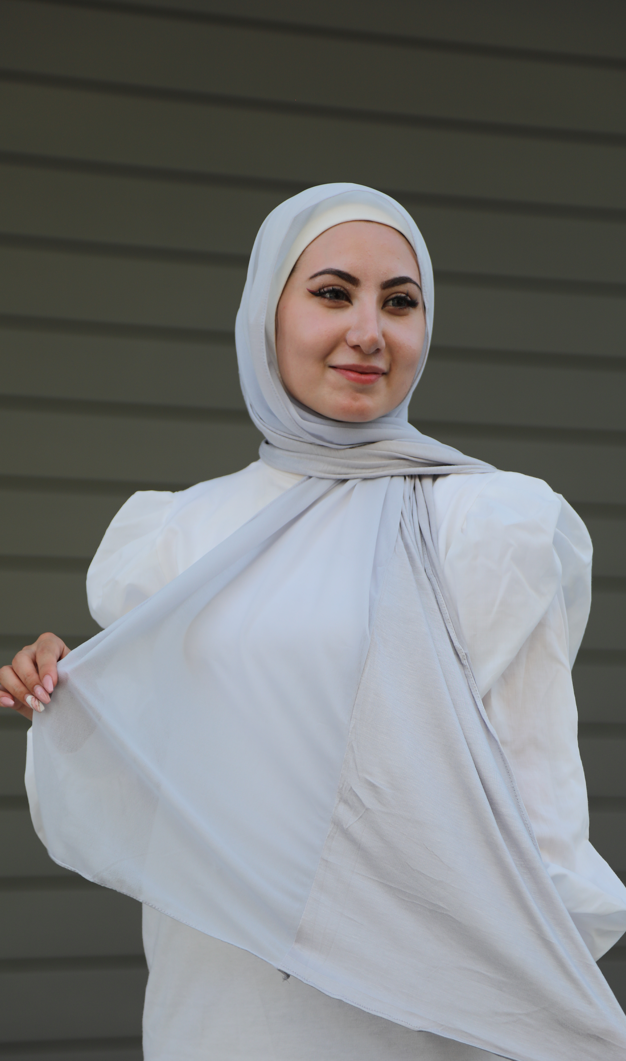 Half French Chiffon / Half Cotton