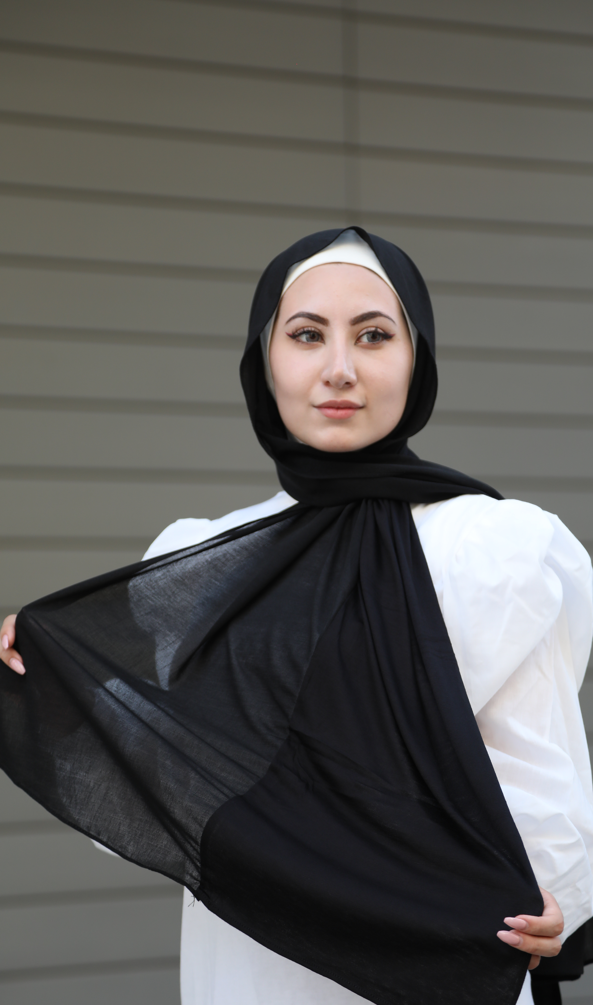 Half French Chiffon / Half Cotton