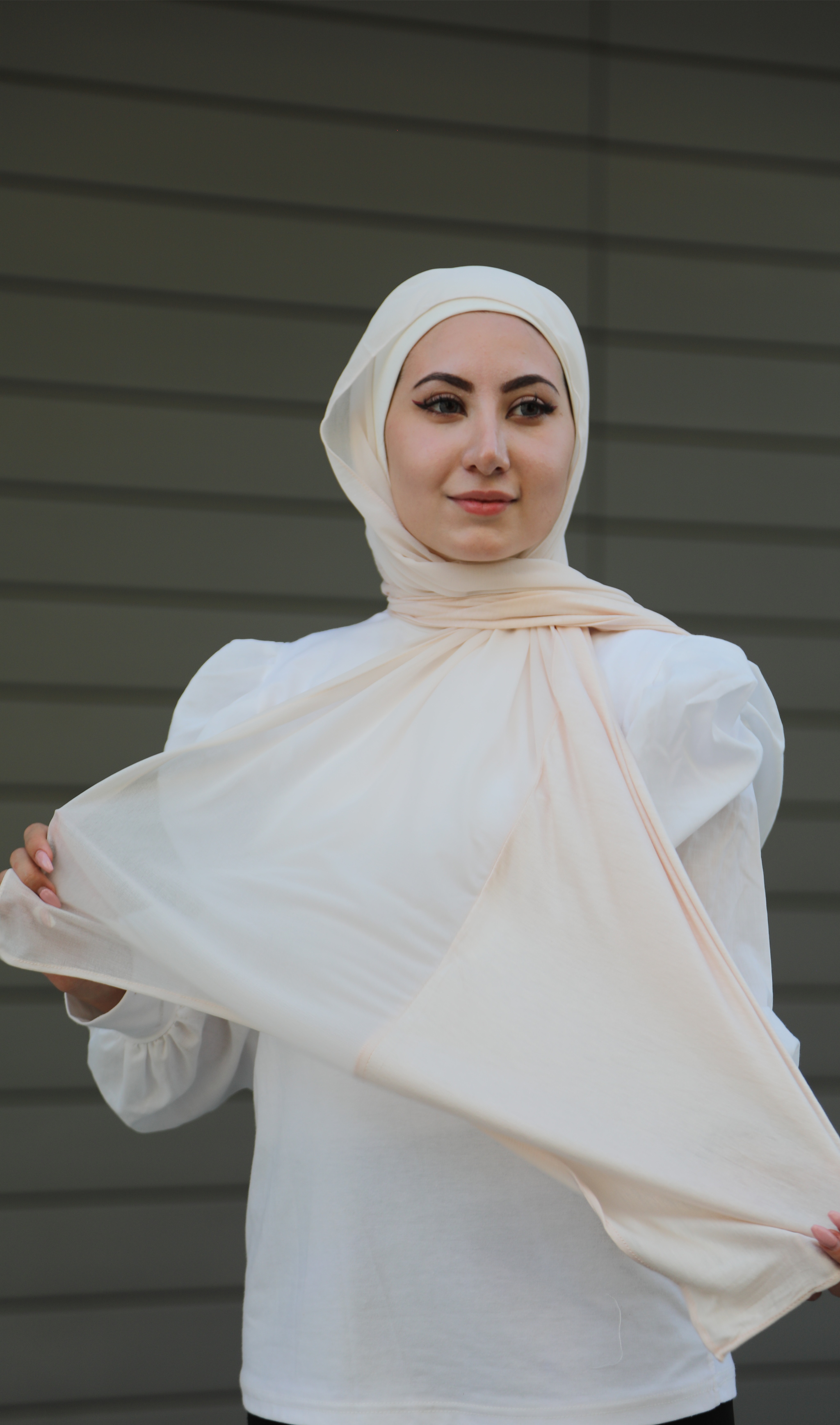 Half French Chiffon / Half Cotton