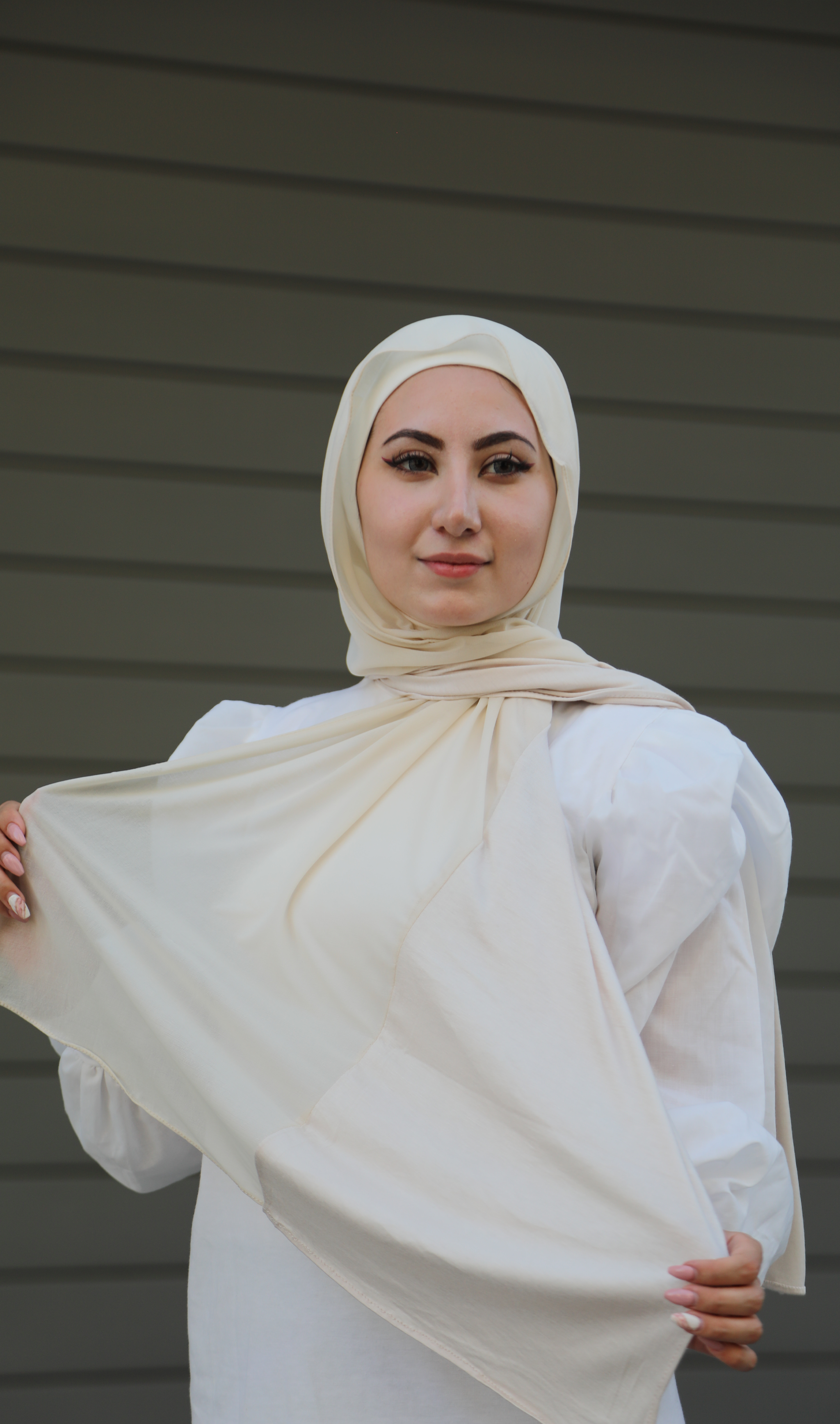 Half French Chiffon / Half Cotton