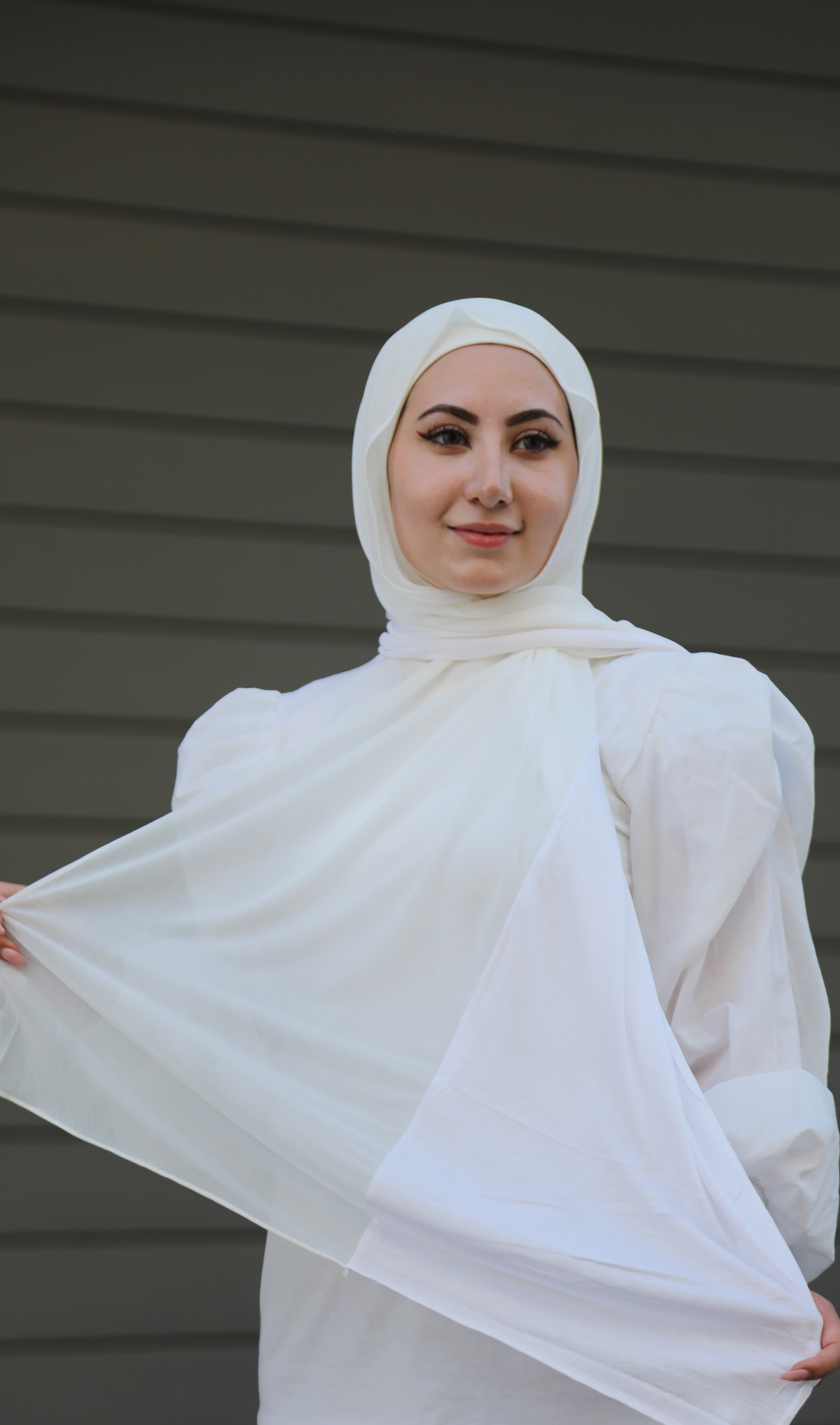 Half French Chiffon / Half Cotton