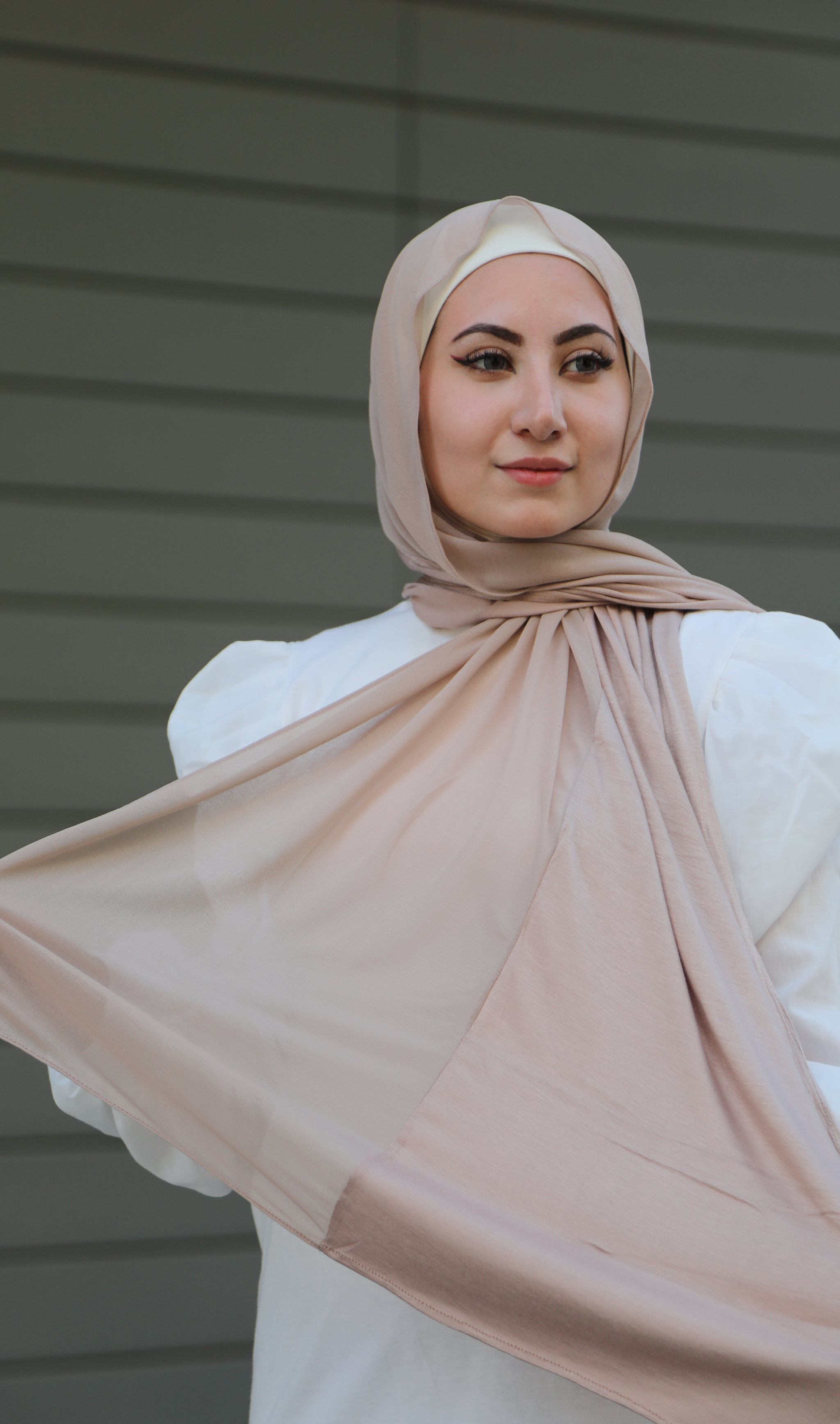 Half French Chiffon / Half Cotton