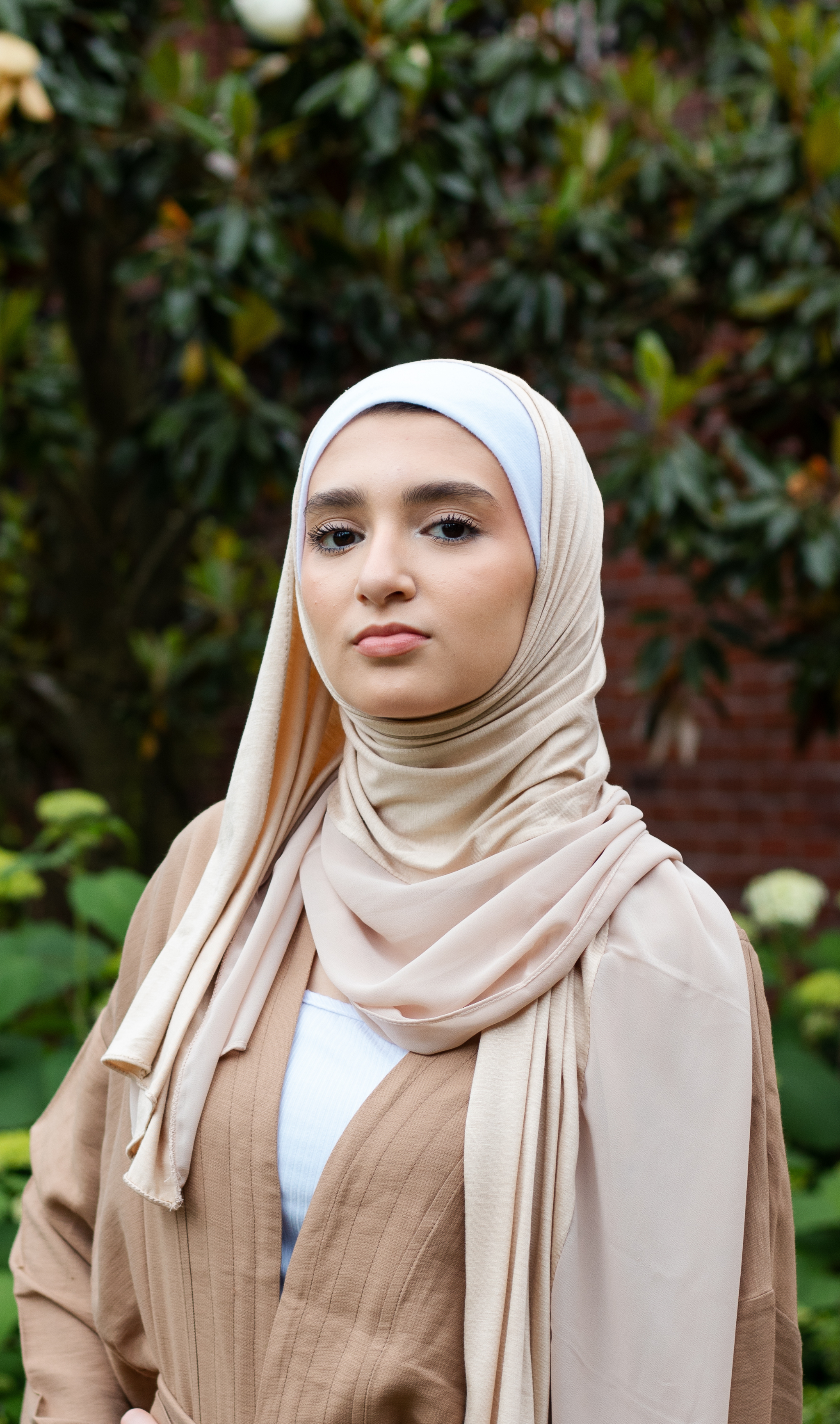 Half Chiffon/ Half Cotton