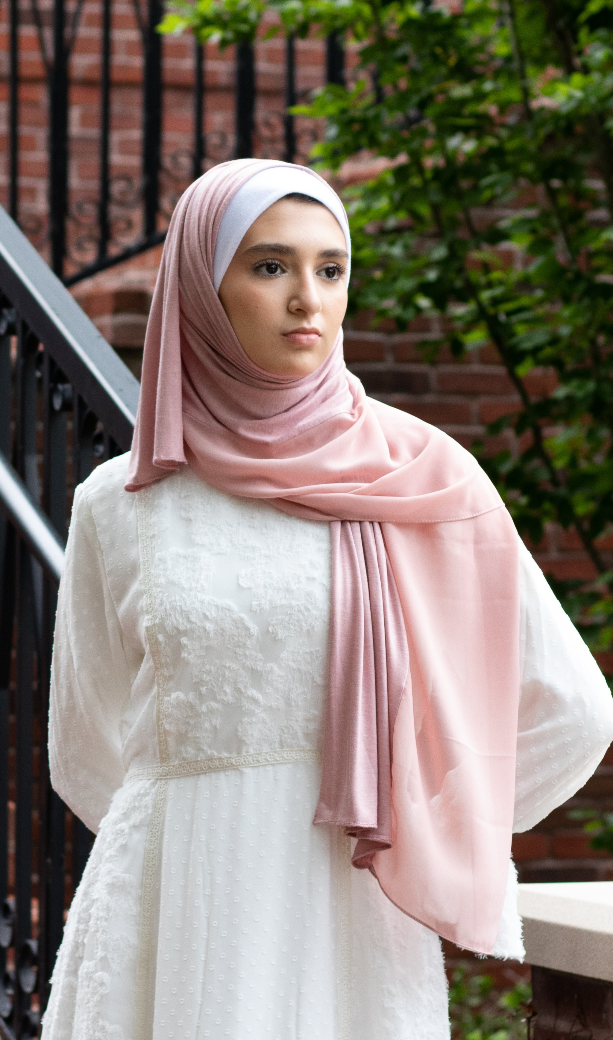 Half Chiffon/ Half Cotton