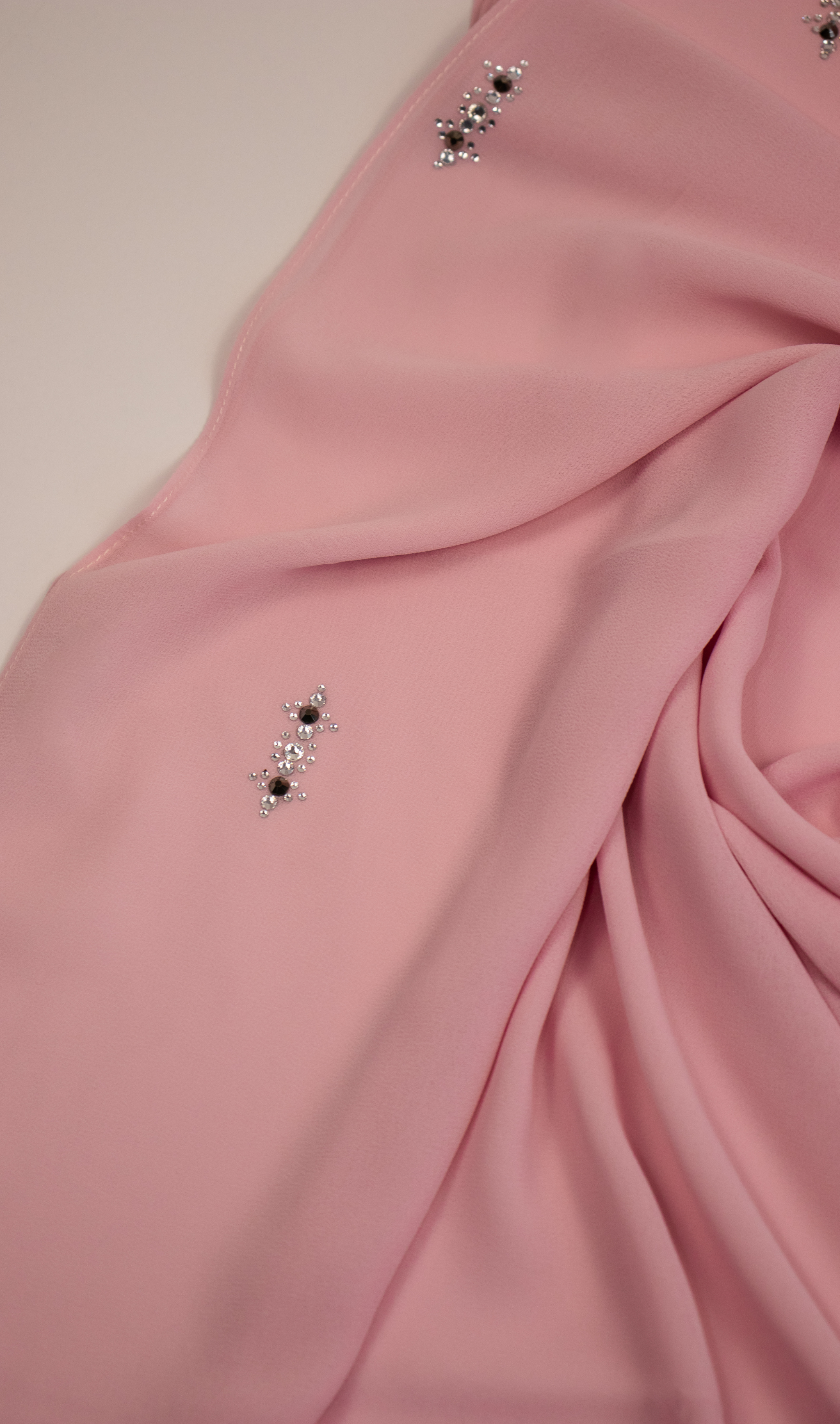 Premium Chiffon With Swarovski Beads