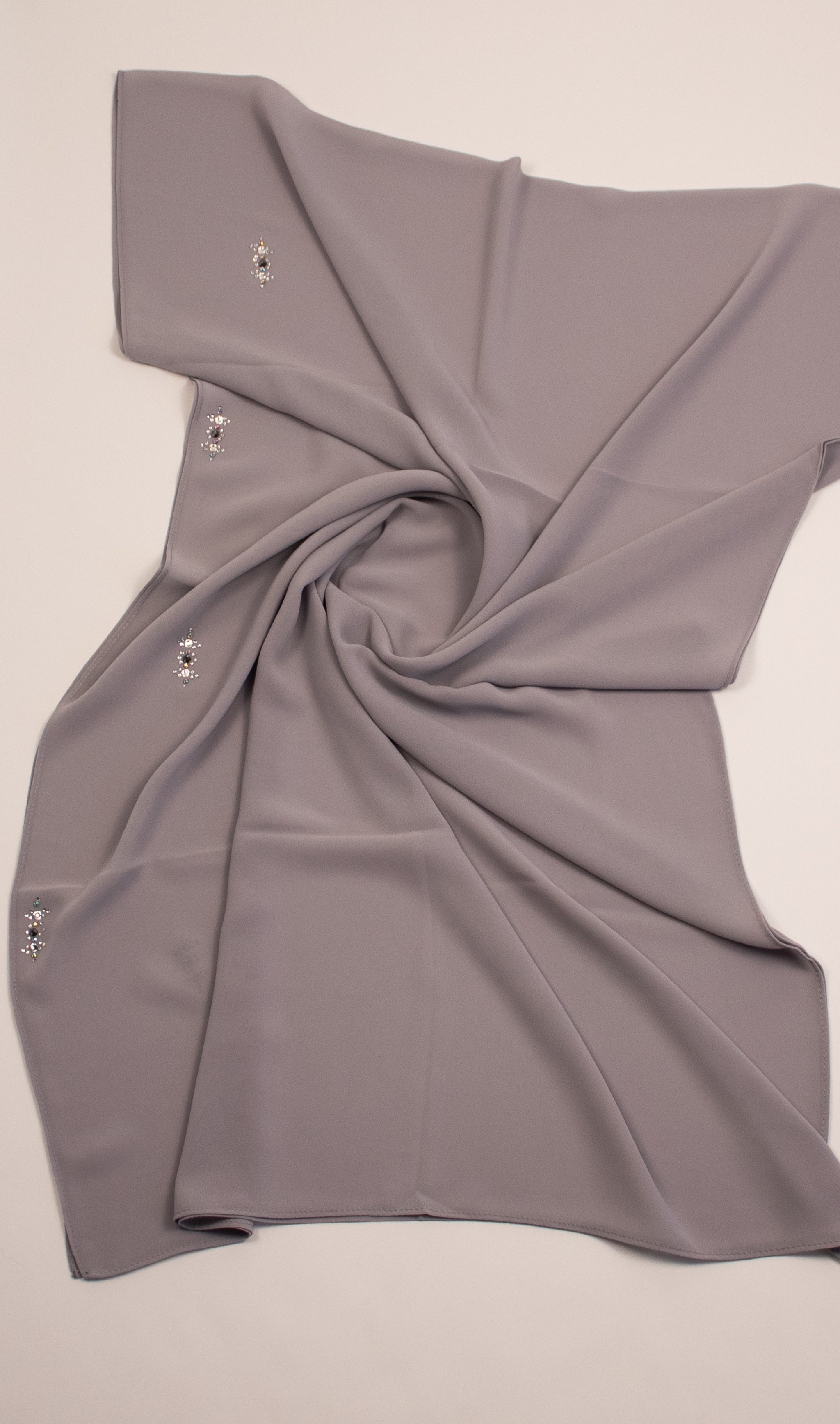 Premium Chiffon With Swarovski Beads