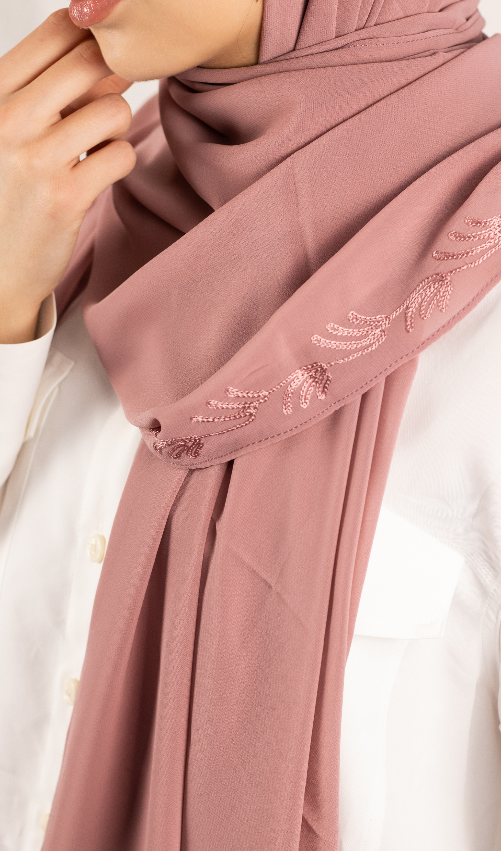 Premium Chiffon With Embroidery